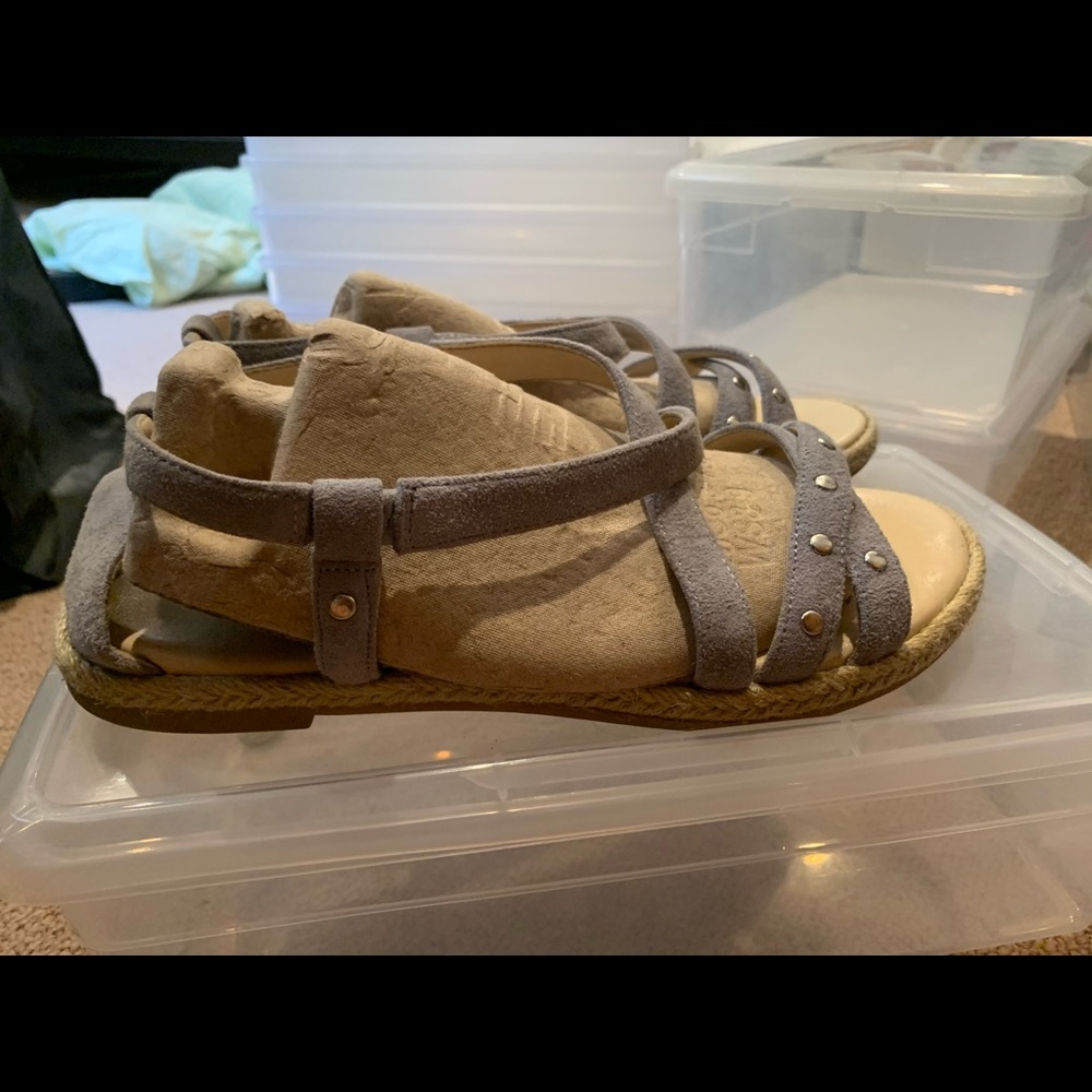 Nine west suede studded sandals